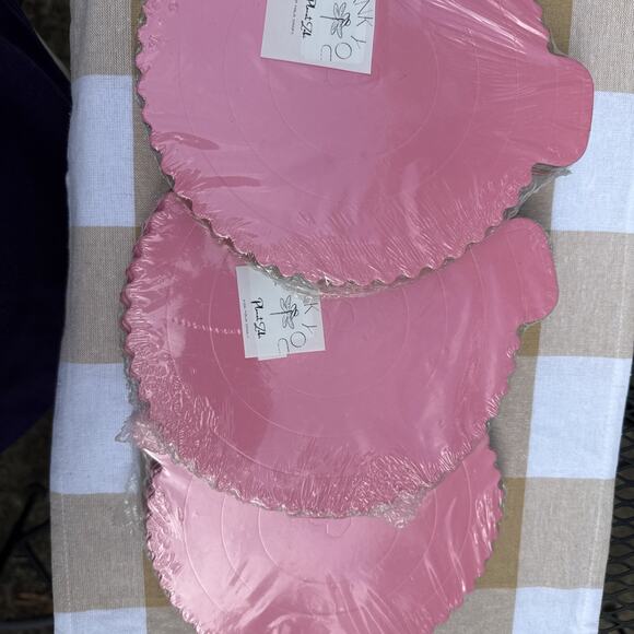 Cake Boards 8 Inch round Lot Of 3 Pack Pink Cake Drums with Elegant Matte Finish - Picture 3 of 8